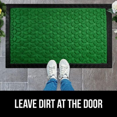 Mega Cart Home Microfiber Door Mat(Green, Free)