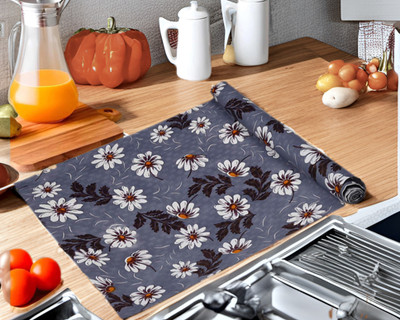 Trendy Rabbit PVC (Polyvinyl Chloride) Drawer Mat(Lavender, Medium)