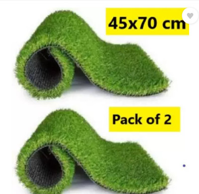 CHETANYA LOOMTEX Polyester Floor Mat(Green, Medium, Pack of 2)