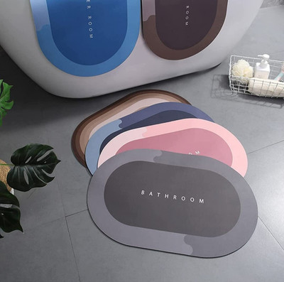 printsSolution Silicone Bathroom Mat(Multicolor, Medium)