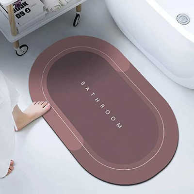 HRT Rubber Bathroom Mat(Multicolor, Medium)