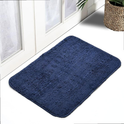Draaevion Microfiber Floor Mat(Navy Blue, Small)