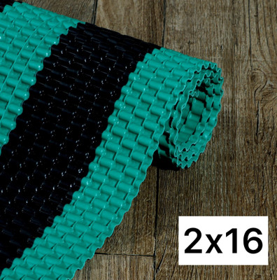 Kuku Home Rubber Door & Floor Mat(Black, Green, Free)