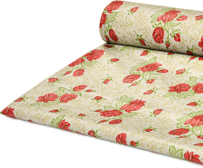 AgrohA PVC (Polyvinyl Chloride) Drawer Mat(Red Rose, Multicolor, Medium)