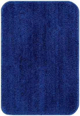 MbsHandloom Microfiber Door & Floor Mat(Blue, Small)