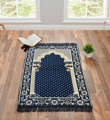 Hometara Cotton Prayer Mat(Blue, Large)