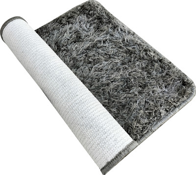 MatWorks Microfiber Door Mat(Grey, Medium)