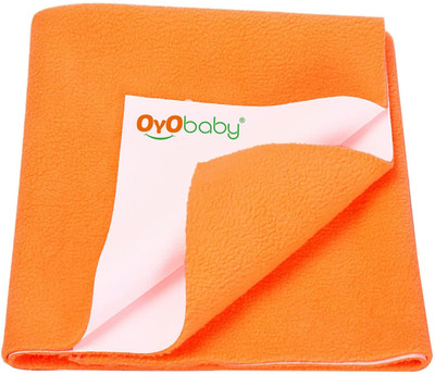 Oyo Baby Cotton Baby Bed Protecting Mat(Peach, Medium)