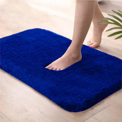 RJVT Microfiber, Polyester Door Mat(Blue, Medium)