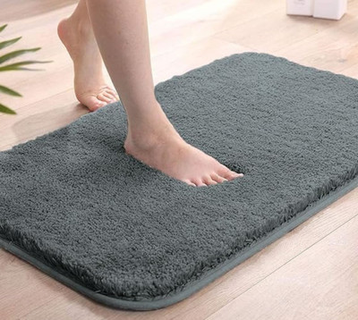 HOWNICE Cotton Floor Mat(Grey, Medium)