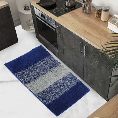 Geeta Enterprise Polyester Door Mat(Blue, Small)