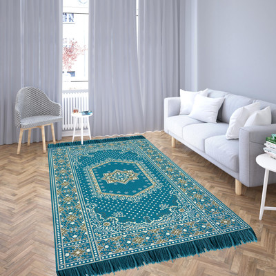 Linen Basics Velvet Floor Mat(Firoji, Medium)