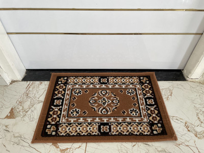 HR CARPET Gold Acrylic Runner(40 cm,  X 60 cm, Rectangle)