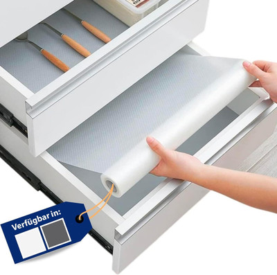 Pop Shade PVC (Polyvinyl Chloride) Drawer Mat(White, Medium)