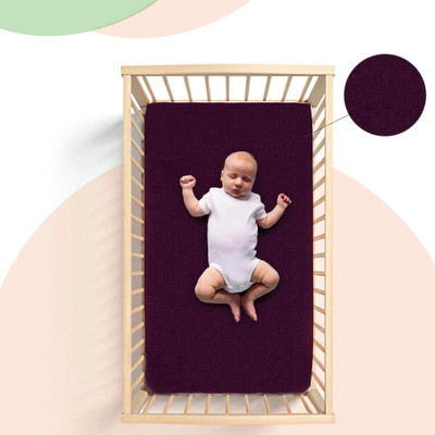 Oyo Baby Fleece Baby Bed Protecting Mat(Plum, Medium)