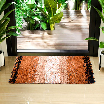 KUBER INDUSTRIES Microfiber Door Mat(Cream, Medium)