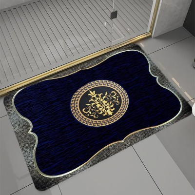 DEZNA Rubber Floor Mat(Rectangular Blue, Free)