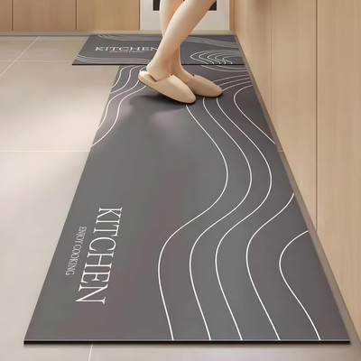 DondaImpex Rubber Floor Mat(lining Wave, Free, Pack of 2)