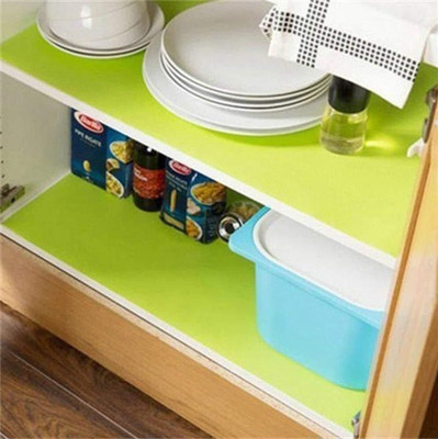 Furnish Flow PVC (Polyvinyl Chloride) Drawer Mat(Light Green, Large)