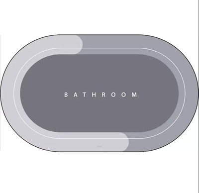 Rowsley Polyester, Rubber Bathroom Mat(Multicolor, Free)
