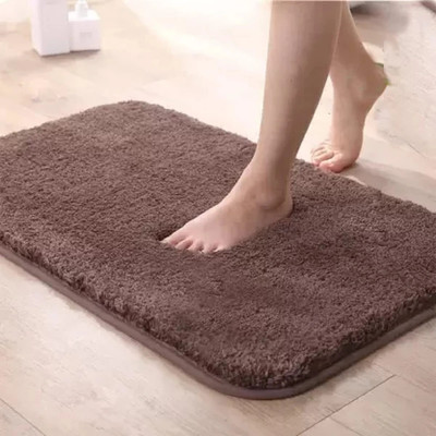 MAA HOME CONCEPT Microfiber Floor Mat(DK Brown, Medium)