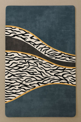 SAMBH SADASHIV Rubber Door Mat(Blue, Free)