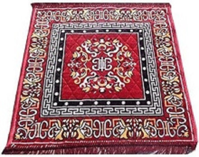 Dsom Velvet Prayer Mat(Red, Medium)