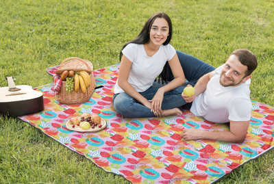 AAZEEM Polyester Floor Mat(Multicolor, Large)
