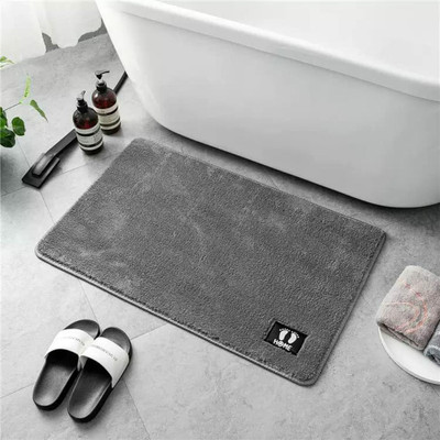 RIDHI CREATIONS Cotton, Microfiber, Polycotton, Polyester, Fleece, Acrylic, Wool, Velvet Bathroom Mat(Grey, Medium) RIDHI CREATIONS Cotton, Microfiber, Polycotton, Polyester, Fleece, Acrylic, Wool, Velvet Bathroom Mat(Grey, Medium)