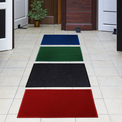 KUBER INDUSTRIES Microfiber Door Mat(Blue & Maroon & Grey & Green, Free, Pack of 4)