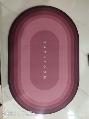 JAMMY ZONES Rubber Bathroom Mat(Multicolor, Pack of 2, Free)