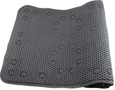 Ginoya Brothers Silicone Bathroom Mat(Black, Medium)