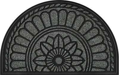 Ultica Fab Rubber Door Mat(Grey D New, Large)