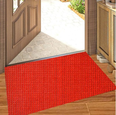 Loop PVC (Polyvinyl Chloride) Floor Mat(Red, Free)