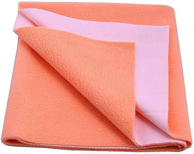 smilykid Fleece Baby Bed Protecting Mat(Peach, Medium)