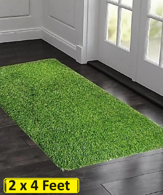 CHETANYA LOOMTEX Green Polypropylene Carpet(2 ft,  X 4 ft, Rectangle)