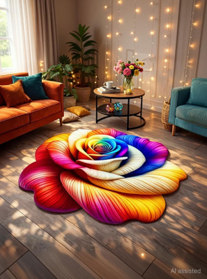 shubhi Microfiber Door & Floor Mat(Multicolor, Large)