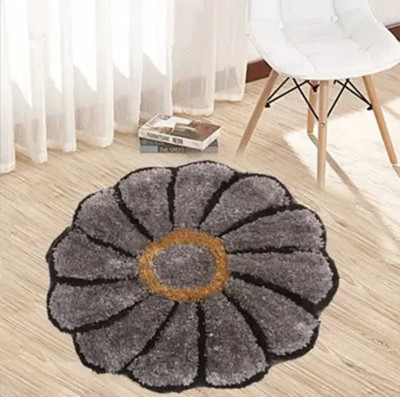 HRB Microfiber Door & Floor Mat(Grey, Medium)