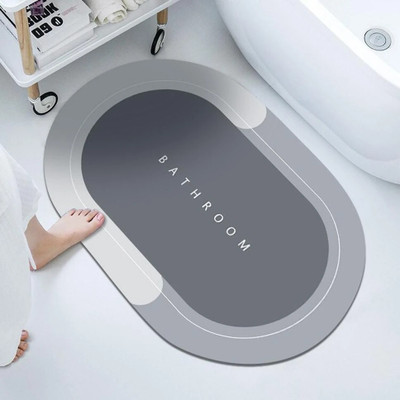 VELORA Rubber Bathroom Mat(Multicolor, Medium)