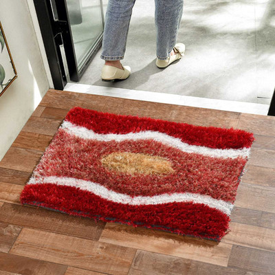 ABC Microfiber Floor Mat(Multicolor, Extra Large, Pack of 2)