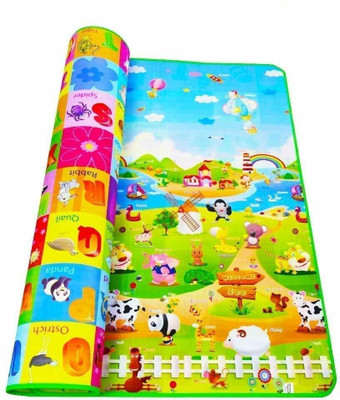 jamunesh enterprise Microfiber, Polyester Baby Play Mat(Multicolor, Large)