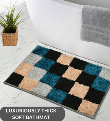 MAA HOME CONCEPT Polycotton Door Mat(Grey, Medium)