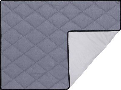 Glassiano Cotton Baby Bed Protecting Mat(Grey, Extra Large)