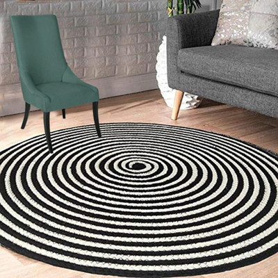 Gs textile Multicolor Jute Carpet(2 cm,  X 2 cm, Square)