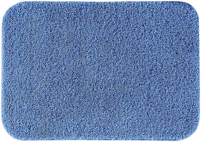 Obsessions Polyester Bathroom Mat(Blue, Free)