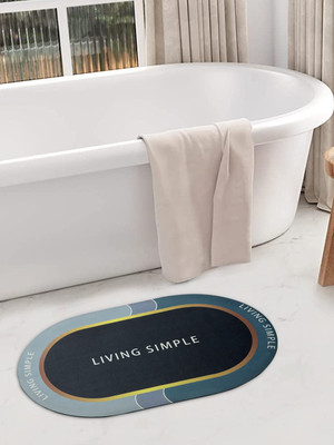 Fabinaliv Rubber Bathroom Mat(Multicolor, Small)