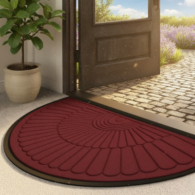 gravity Microfiber Door & Floor Mat(Maroon_D, Large)