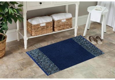 LADLI JEE Polyester Floor Mat(Blue, Medium)