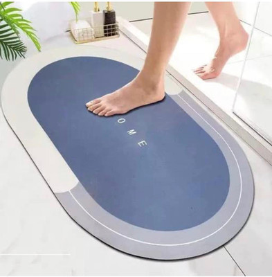 PRT Rubber, Polyester Bathroom Mat(Multicolor, Medium)