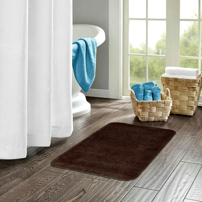 EXOTICE Polyester Door Mat(Brown, Large)